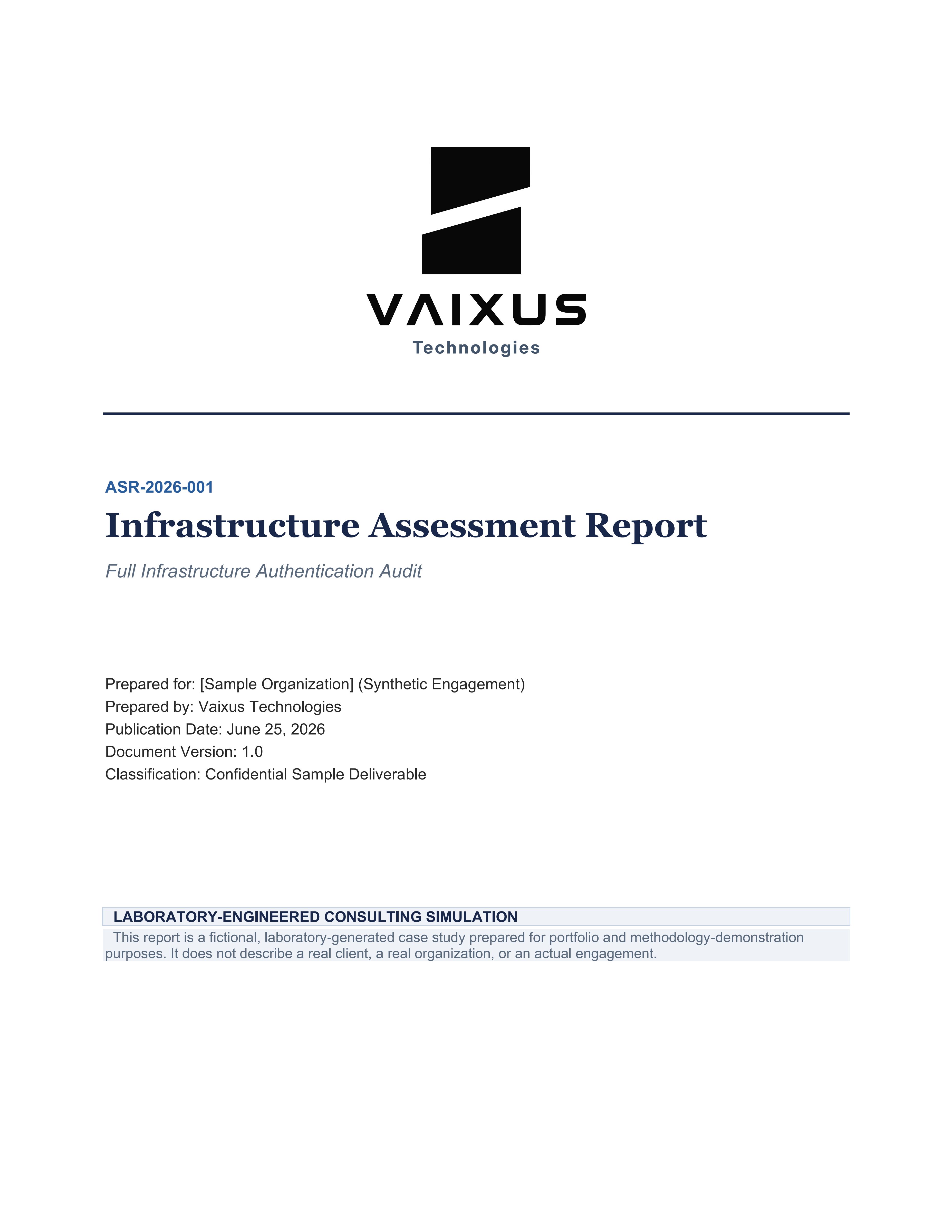 Assessment Report Cover